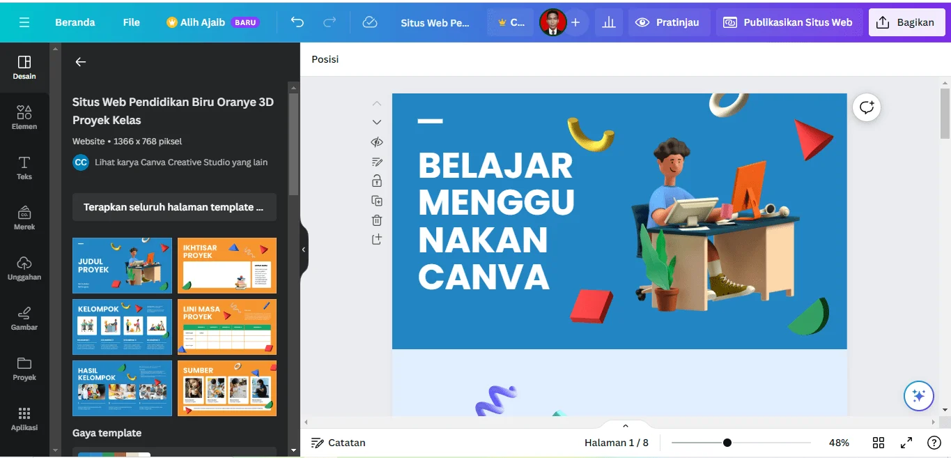Melibatkan Kreativitas di Kelas: Manfaat Canva dalam Pembelajaran