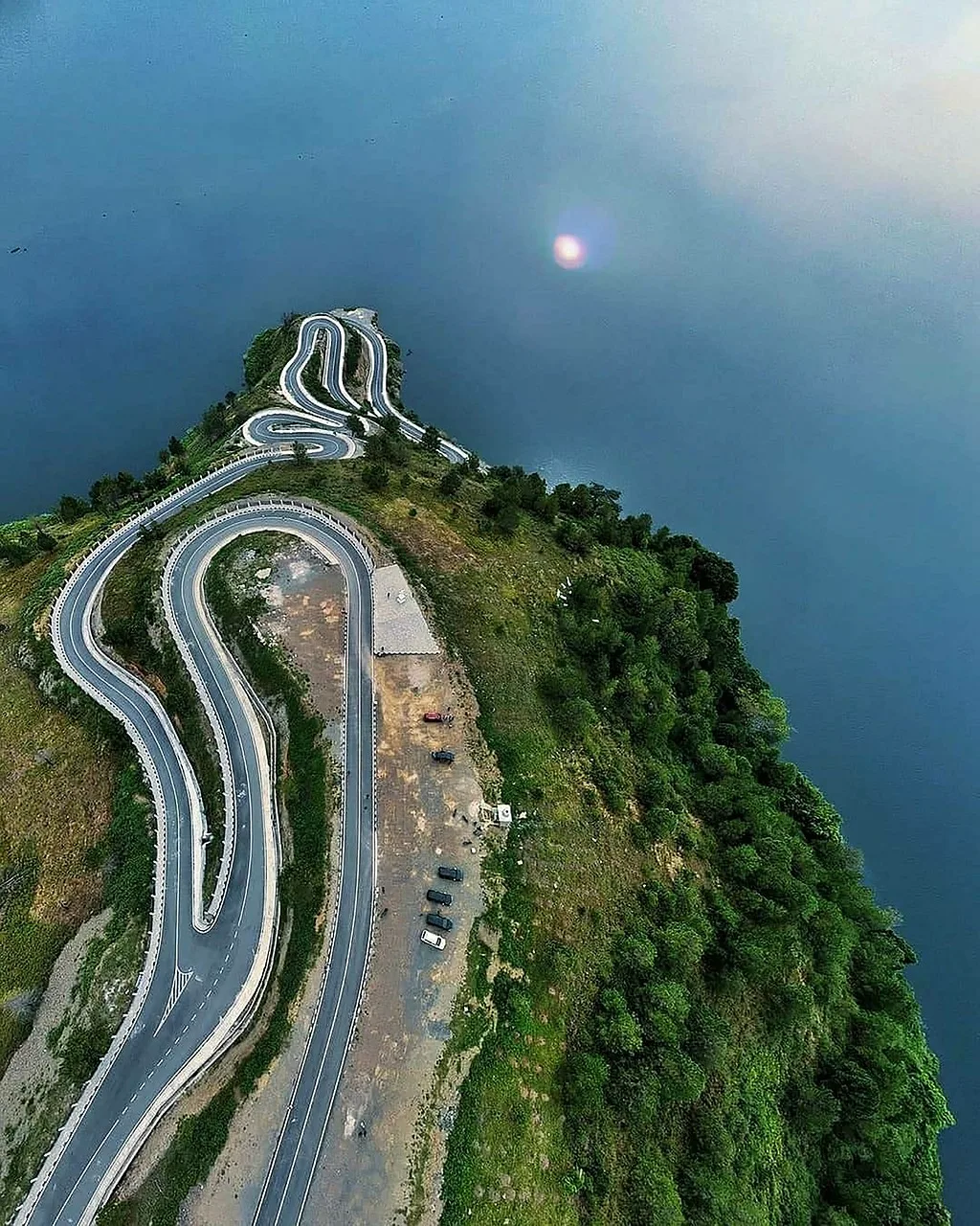 road, highway, island